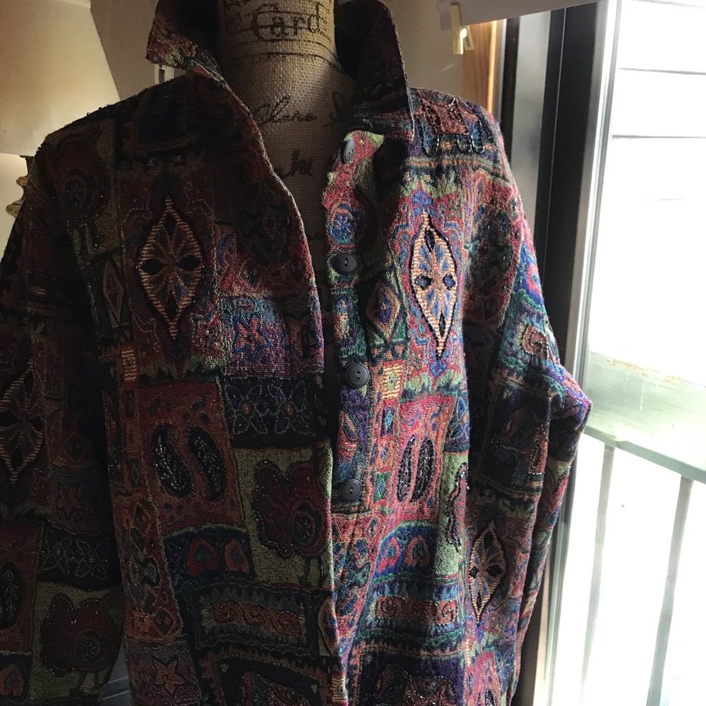 Chico’s TAPESTRY jacket size XL